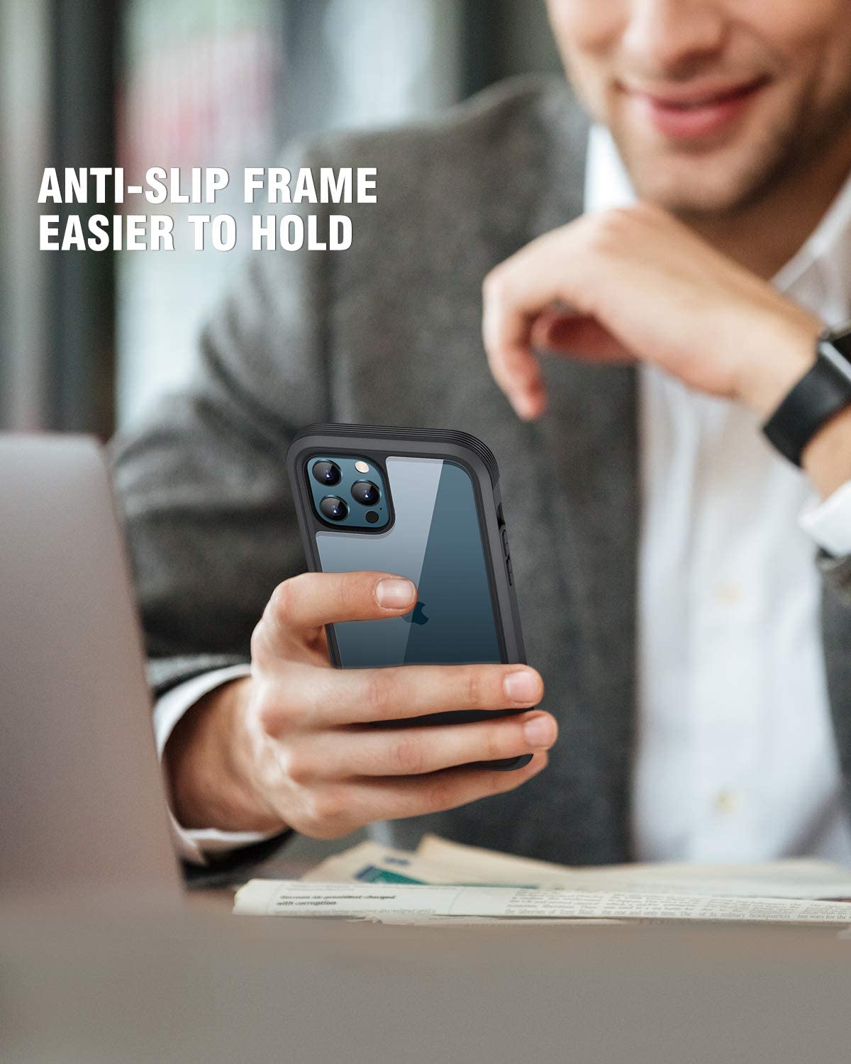 OAKTREE iPhone 12 Pro Max Full-Body Rugged Clear Case with Built-in Screen Protector - OAKTREE CASE