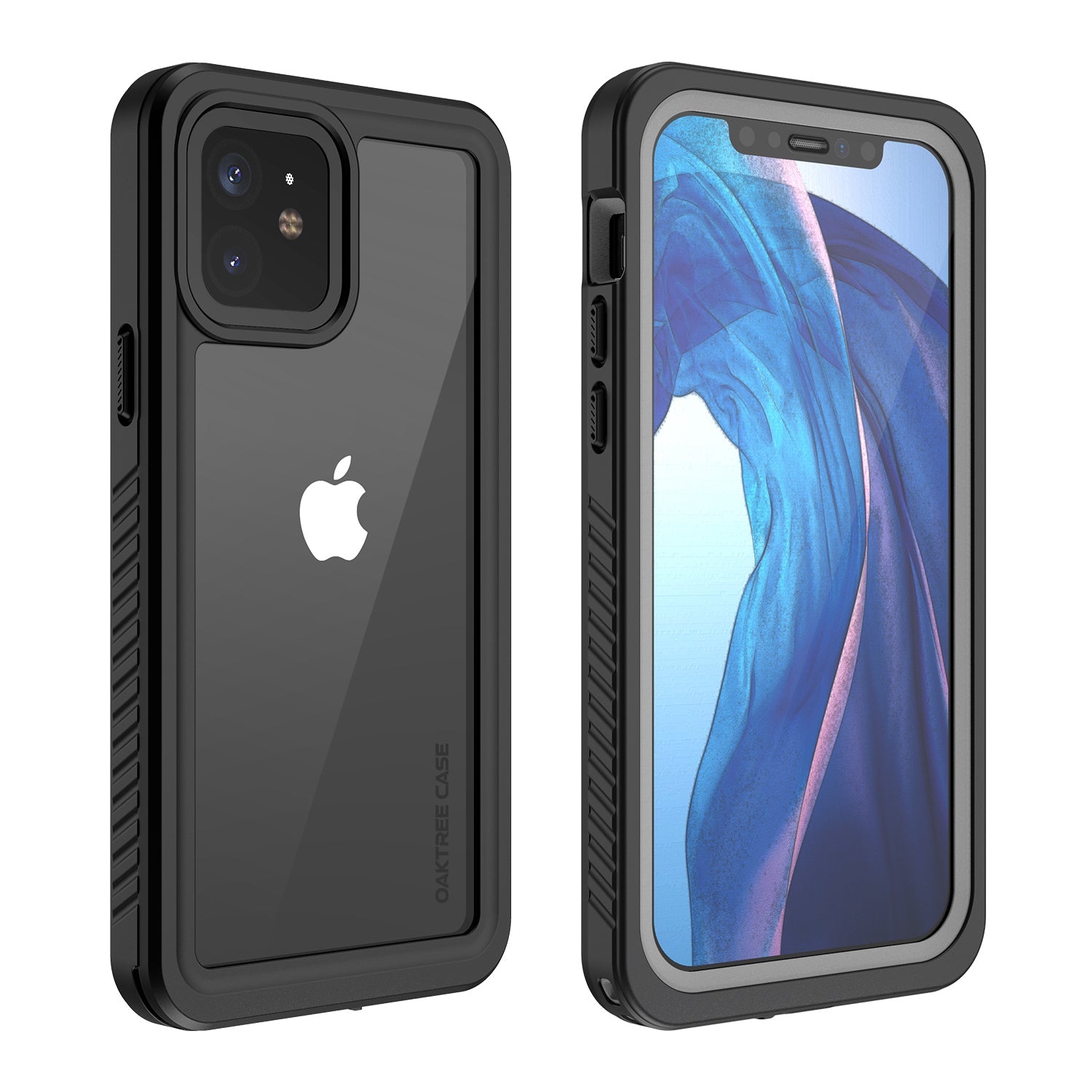 OAKTREE iPhone 12 Waterproof Full-Body Case with Built-in Screen