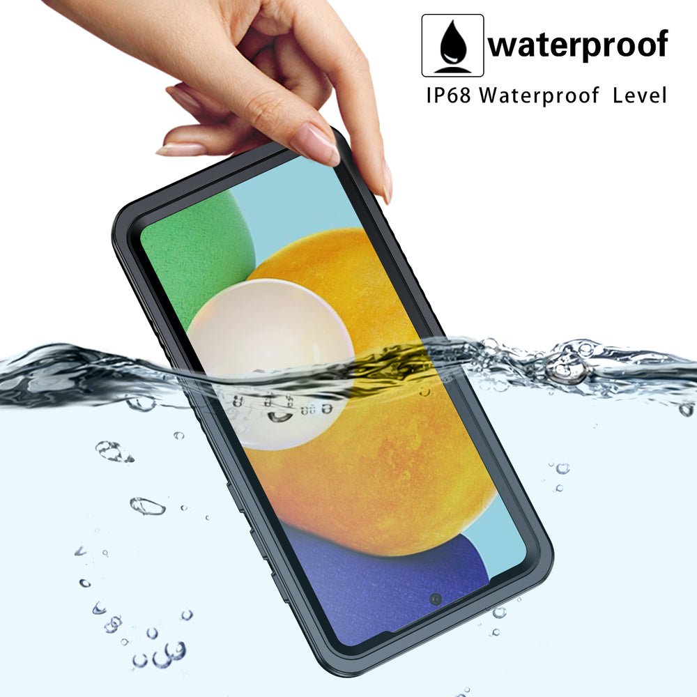 Oaktree Samsung Galaxy A72 4G/5G Waterproof Full-Body Rugged Case - Black / Clear - OAKTREE CASE