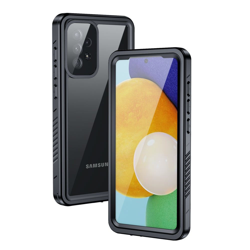 Oaktree Samsung Galaxy A72 4G/5G Waterproof Full-Body Rugged Case - Black / Clear - OAKTREE CASE