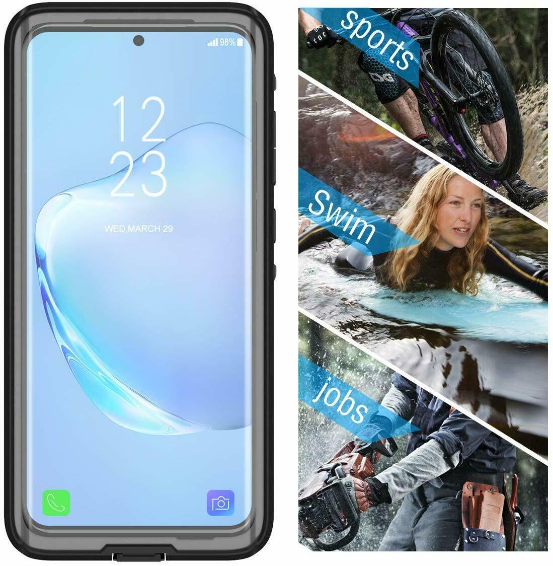 OAKTREE Samsung Galaxy S20+ Plus Shockproof Waterproof Rugged Case - Black/Clear - OAKTREE CASE