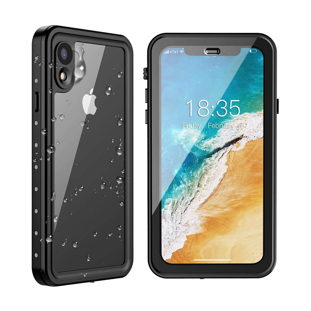 iPhone XR ShockProof Waterproof Rugged Full-Body Case Black