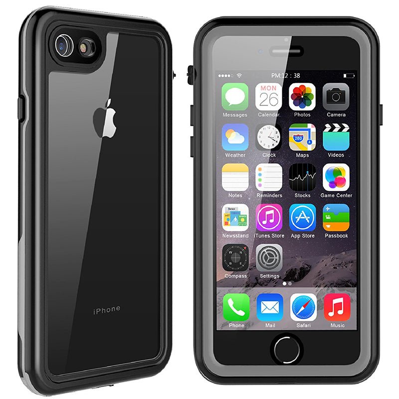 Oaktree Shockproof WaterProof Rugged Case for iPhone SE (22/20)/ 7/8 - Black /Clear - OAKTREE CASE