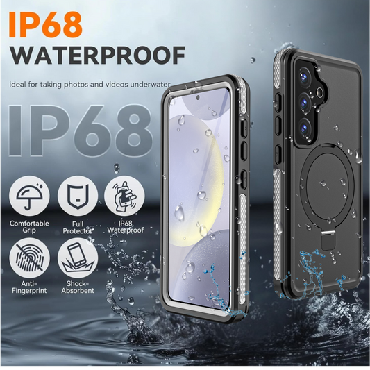 OAKTREE Waterproof Full-Body MagSafe Kickstand Case For Samsung Galaxy S25/S25+/S25 Ultra