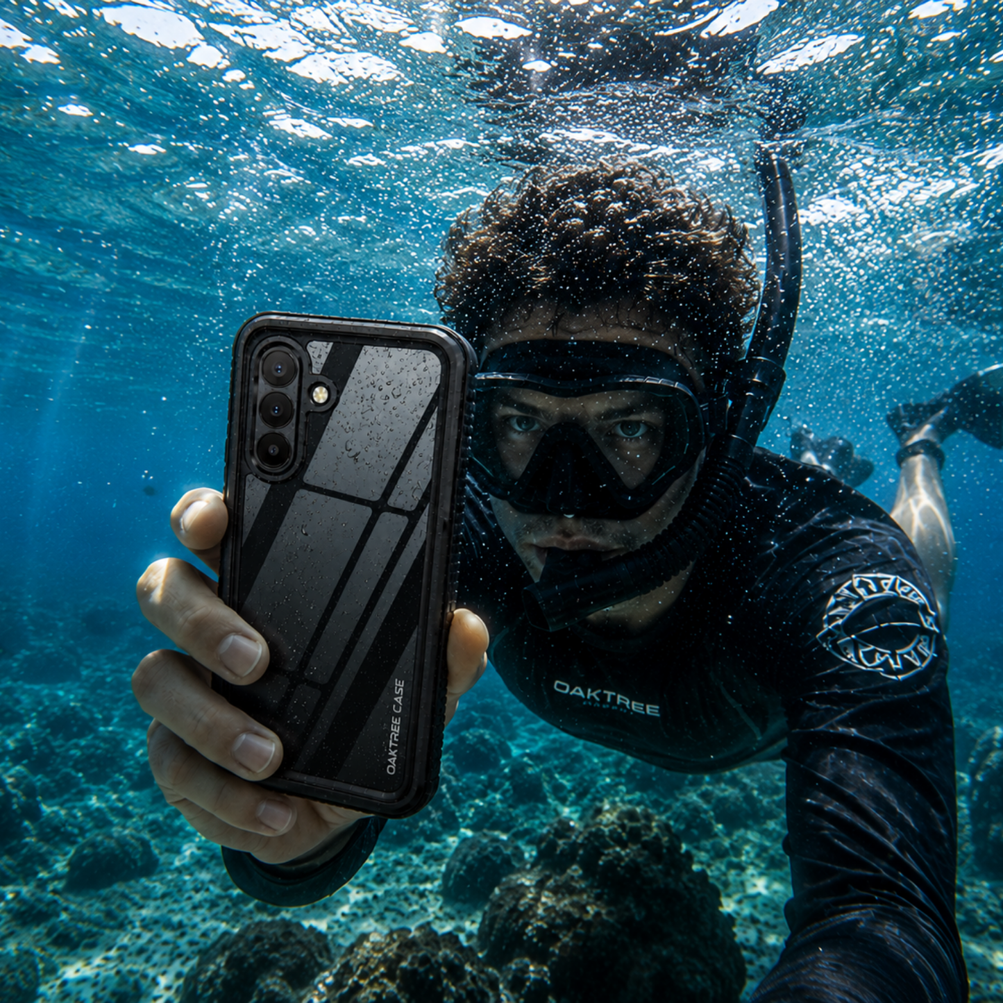 OAKTREE Samsung Galaxy A57 5G Waterproof Full-Body Rugged Case - Black / Clear