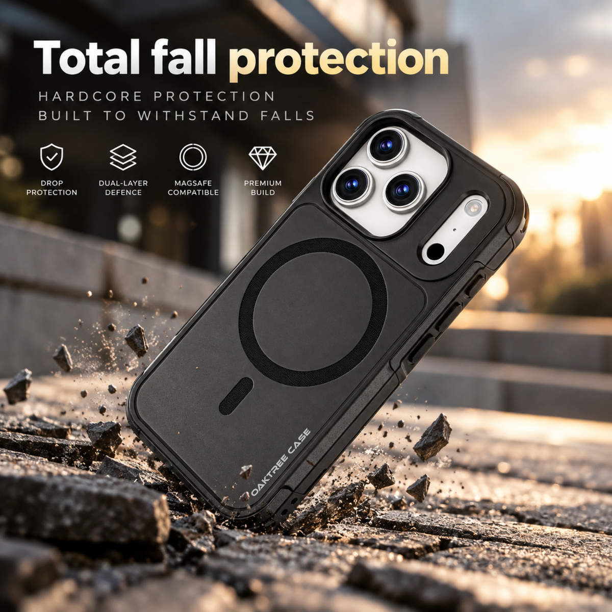 OAKTREE SafeBox MagSafe Heavy-Duty Rugged Case for iPhone 18 Pro & 17 Pro