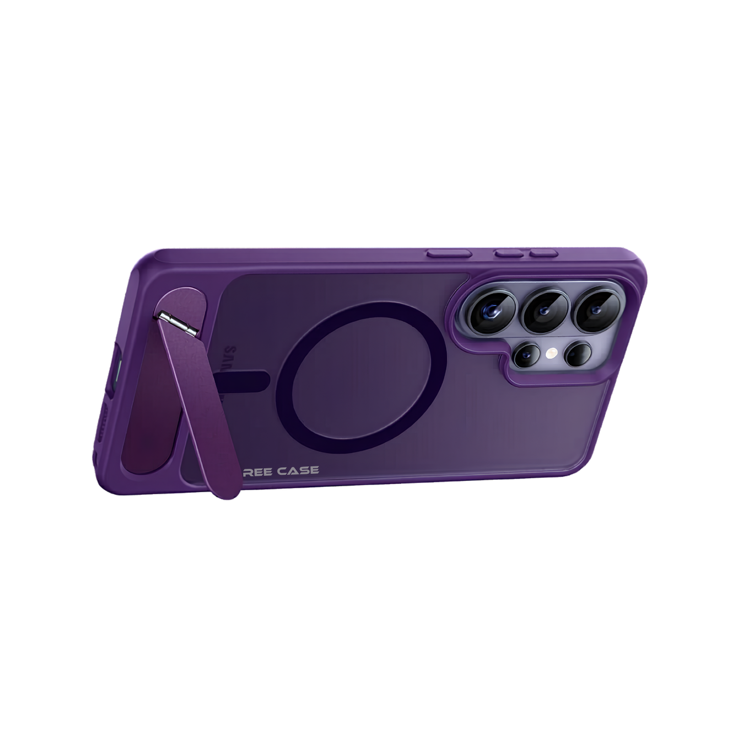 OAKTREE Magnetic Case for Samsung S26 Ultra – MagSafe, Kickstand, Drop-Proof & Sleek Purple Matte Finish