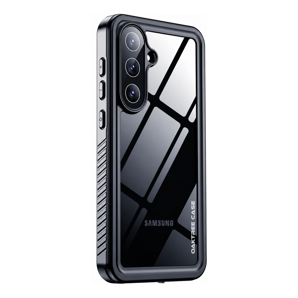 OAKTREE Samsung Galaxy S26 FE Shockproof Waterproof Full-Body Rugged Case - Black/Clear