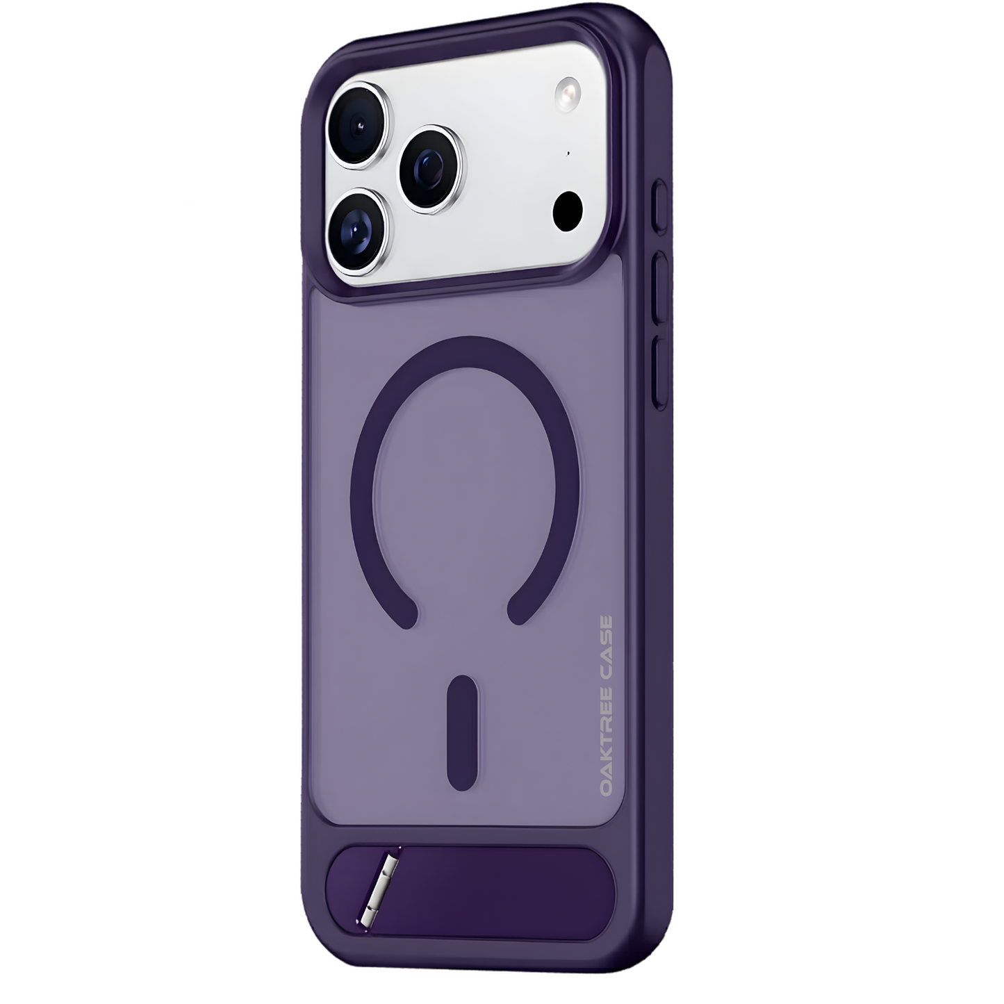 OAKTREE Magnetic Fast Charging Case for iPhone 17 Pro Max – Kickstand, Drop-Proof & Sleek Purple Matte Finish