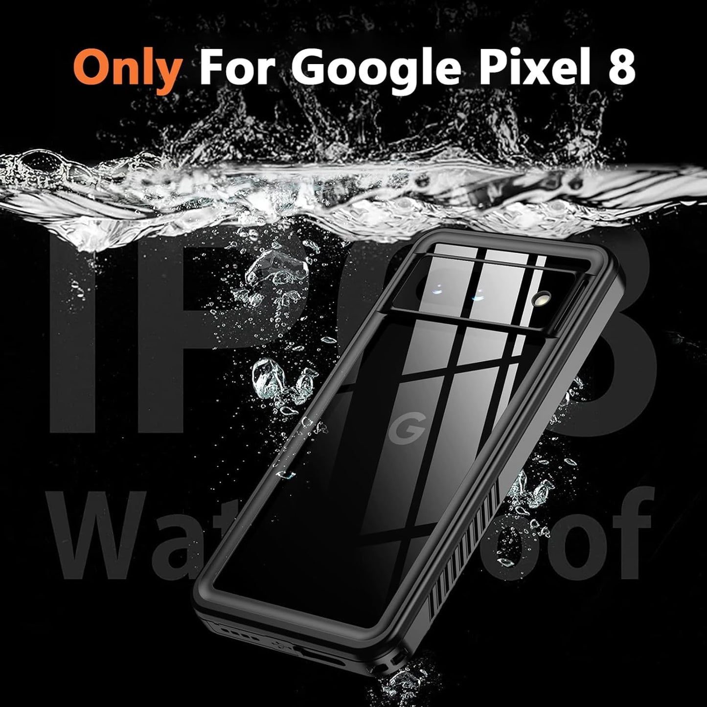 OAKTREE Google Pixel 8 / 8 Pro Shockproof Waterproof Full-Body Rugged Case - Black