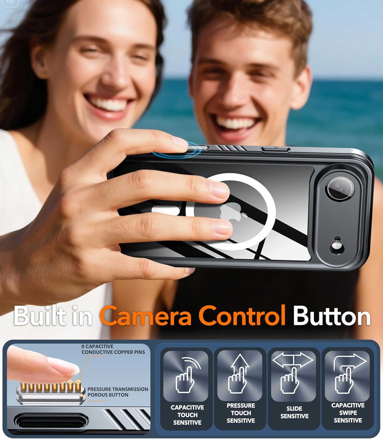 OAKTREE iPhone 17 AIR Waterproof Case – Full-Body 360° Shockproof MagSafe Cover with HD Screen Protector