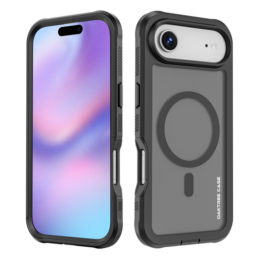 OAKTREE iPhone 17 AIR MagSafe Dual Layer Shockproof Drop-Proof Rugged Case - Black