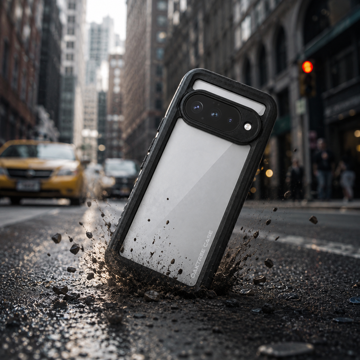 OAKTREE Google Pixel 11 Drop-Proof Waterproof Full-Body Case with Built-in Screen - Black