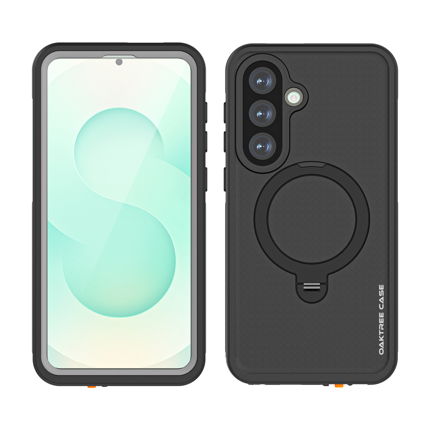 OAKTREE Waterproof MagSafe Kickstand Case for Samsung Galaxy S26 Plus - Black