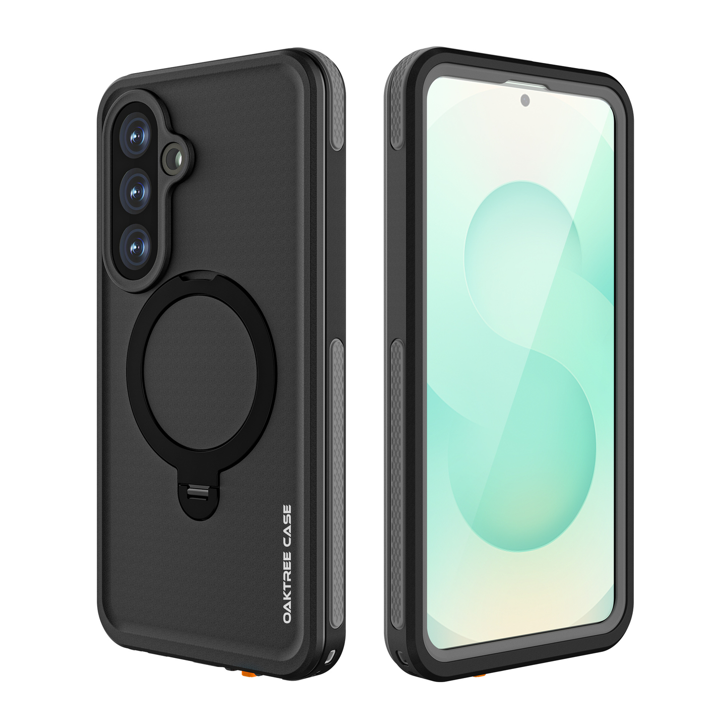 OAKTREE Waterproof MagSafe Kickstand Case for Samsung Galaxy S26 Plus - Black