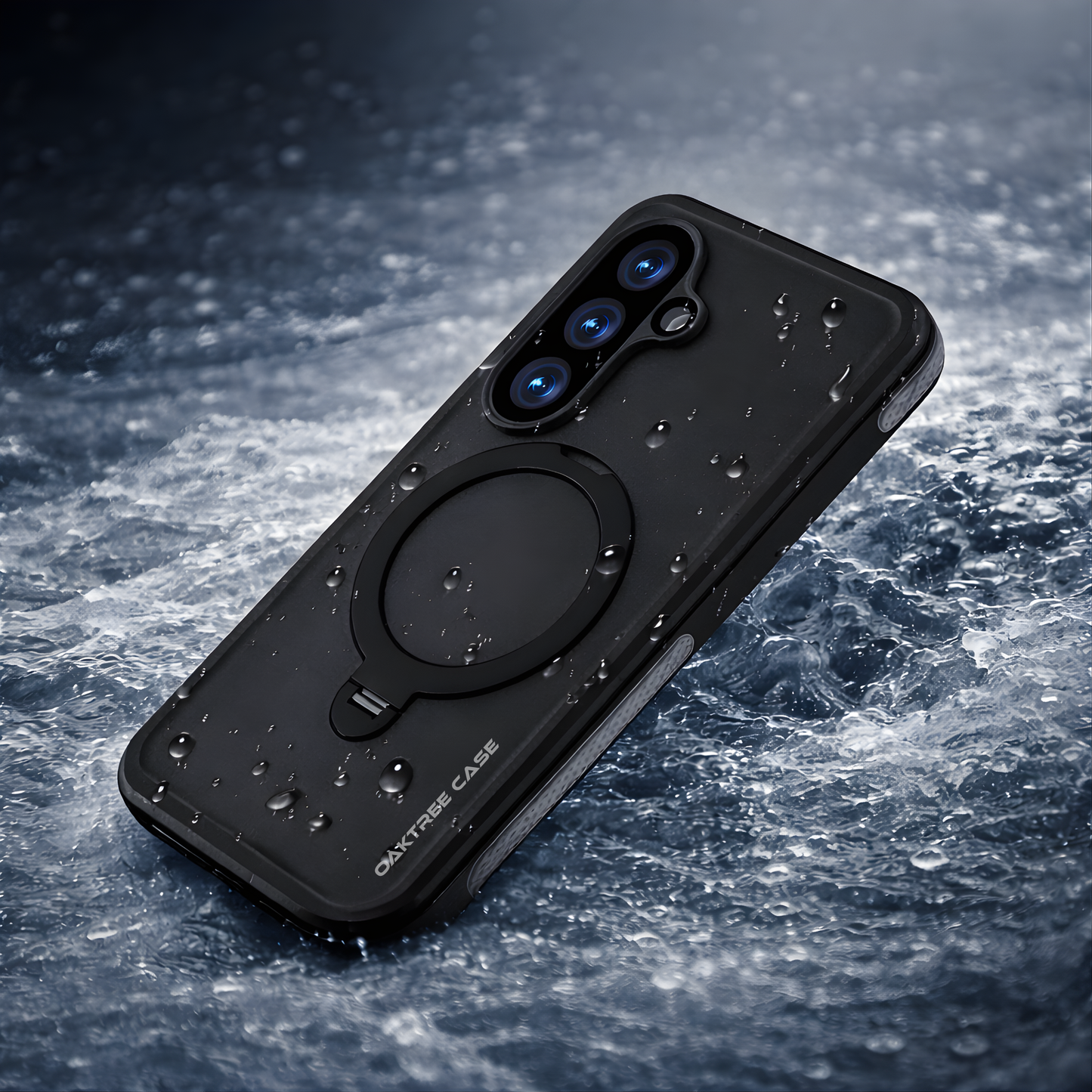 OAKTREE Waterproof MagSafe Kickstand Case for Samsung Galaxy S26 (6.3") - Black