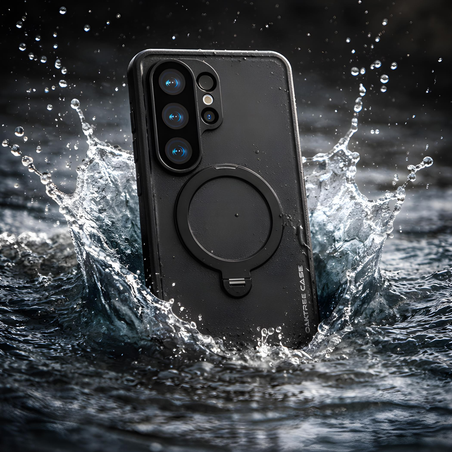 OAKTREE Waterproof MagSafe Kickstand Case for Samsung Galaxy S26 Ultra - Black