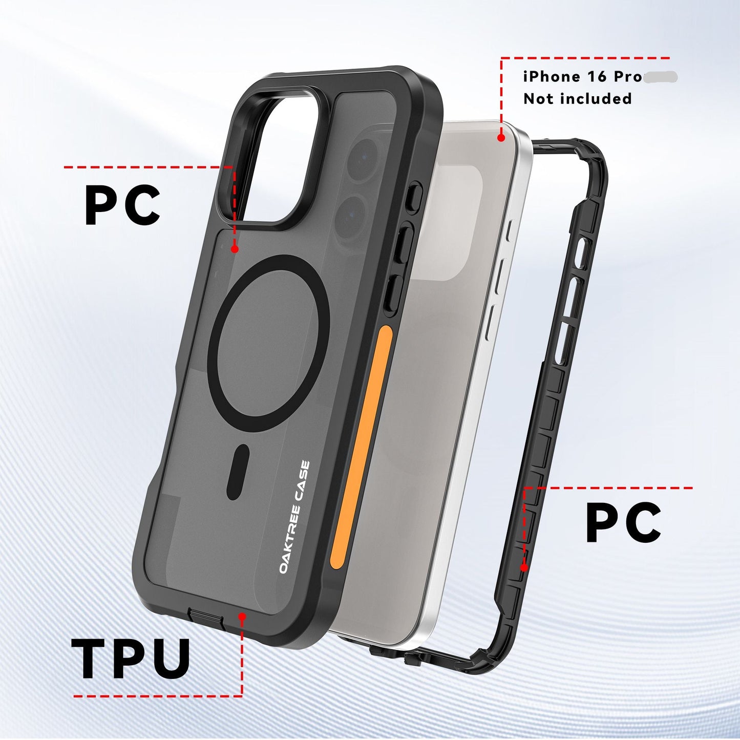 OAKTREE Ultra Protective Dual-Layer MagSafe iPhone Case