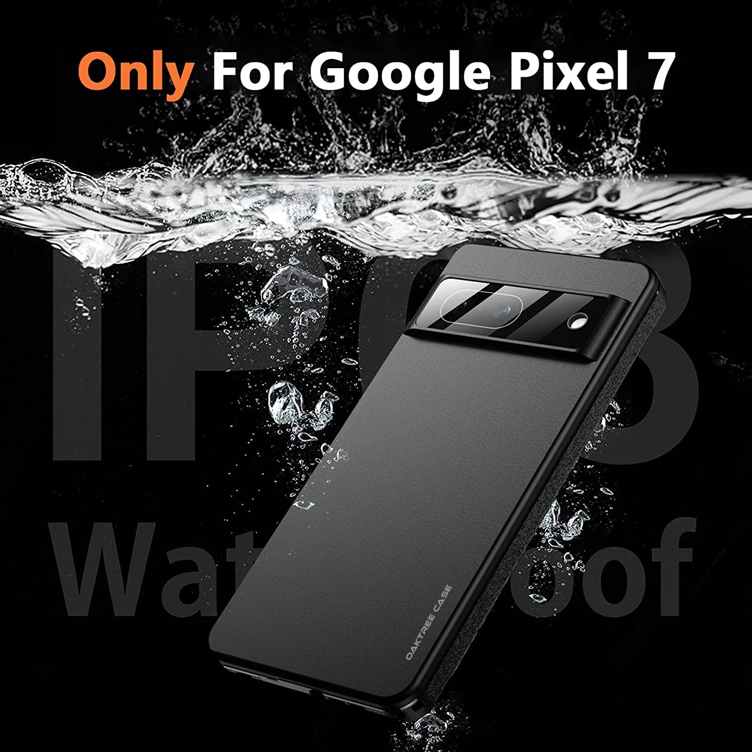 Google Pixel 7 6.3" Shockproof Waterproof Full-Body Rugged Case - Black - OAKTREE CASE