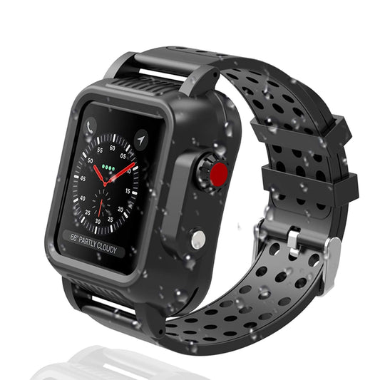 OAKTREE IP65 Waterproof Rugged Case with Premium Soft Silicone Band for Apple Watch 3 Series (42mm) - OAKTREE CASE