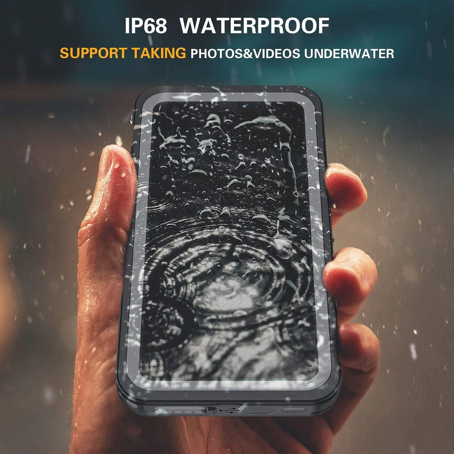 OAKTREE iPhone 11 Pro Shockproof Waterproof Full-Body Rugged Case - Black/Clear - OAKTREE CASE