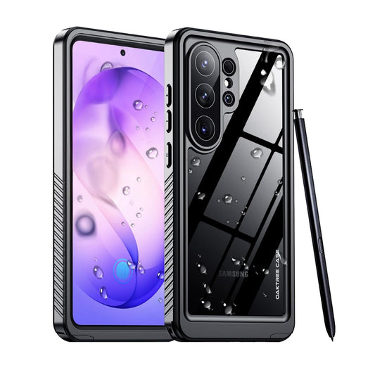 OAKTREE Samsung Galaxy S26 Ultra 6.9" Waterproof Full-Body Case - Black/Clear