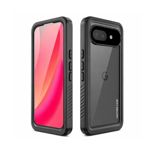 OAKTREE Google Pixel 10A Waterproof Drop-Proof Full-Body Rugged Case - Black/Clear