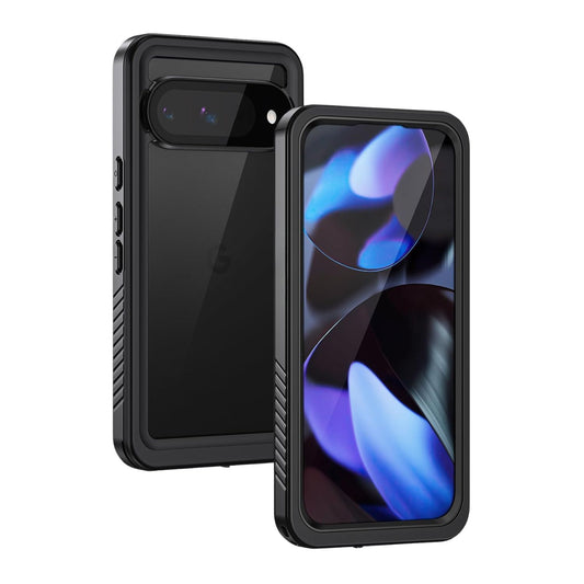 OAKTREE Google Pixel 9 Waterproof Full-Body Drop-Proof Rugged Case - Black/Clear