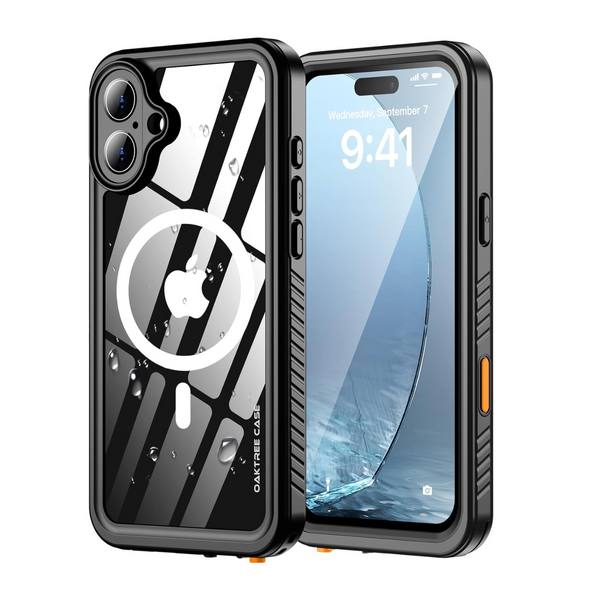 iPhone 16 LifeProof Waterproof FullBody Magsafe Case Black/Clear