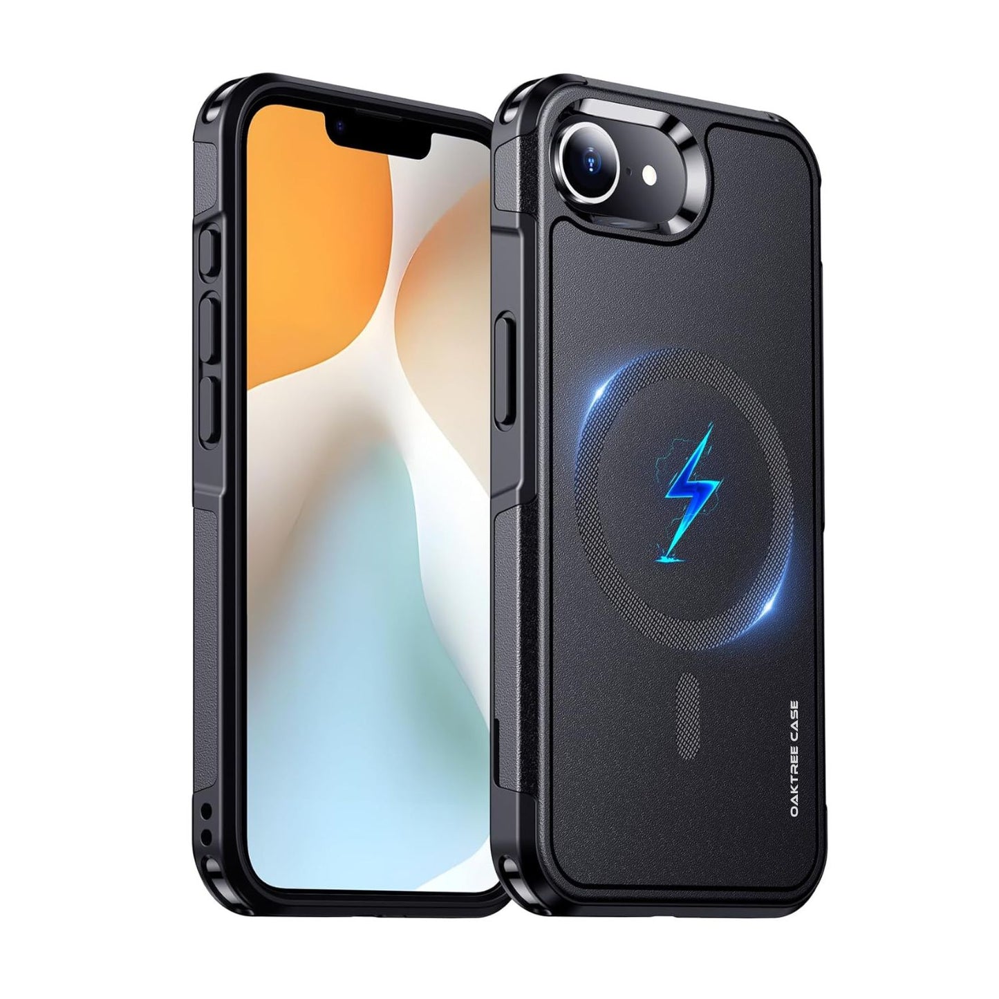 OAKTREE iPhone 16e Magsafe Shockproof Military Grade Protection Case - Black