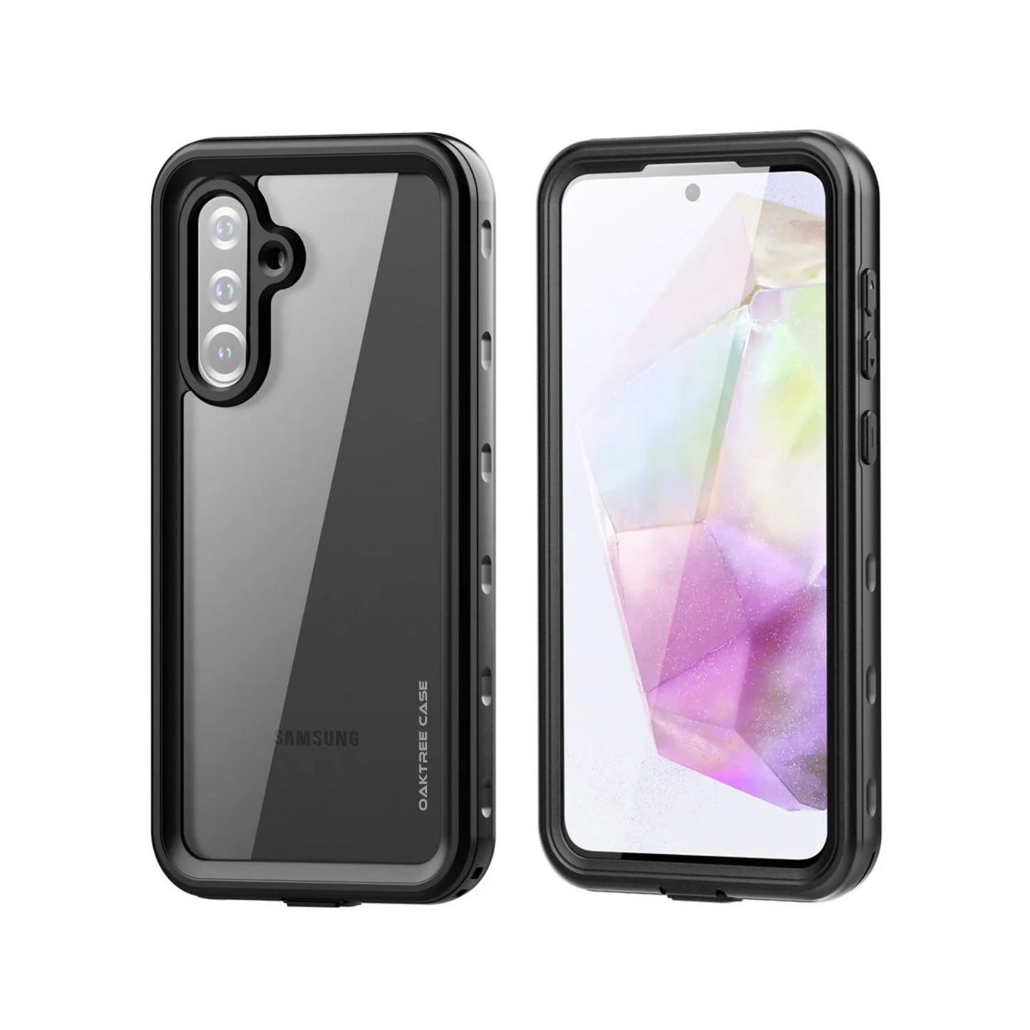 OAKTREE Samsung Galaxy A36 5G Waterproof Full-Body Rugged Case - Black / Clear