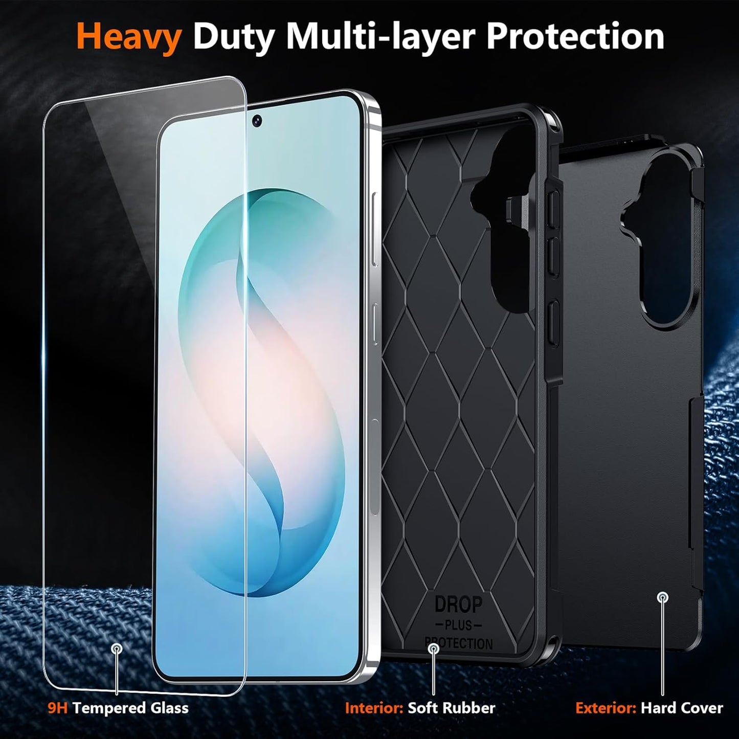 OAKTREE ArmorShield Samsung Galaxy S26 Plus Case - Black