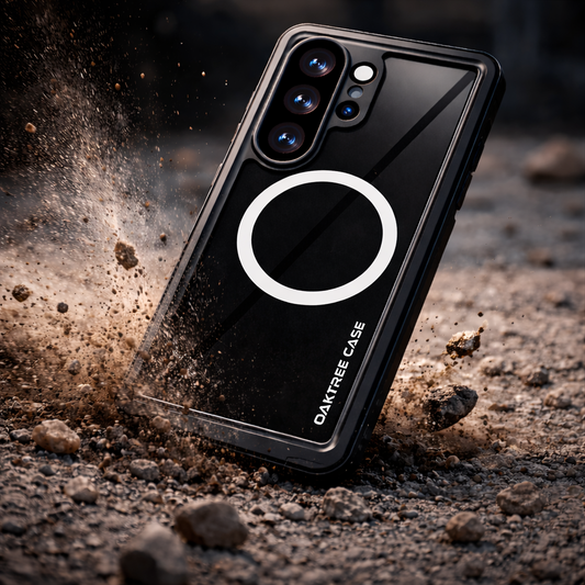 OAKTREE Samsung Galaxy S26 Ultra 6.9" Waterproof Full-Body Magsafe Fast Charging Case - Black/Clear