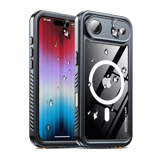 OAKTREE iPhone 17 AIR Waterproof Case – Full-Body 360° Shockproof MagSafe Cover with HD Screen Protector