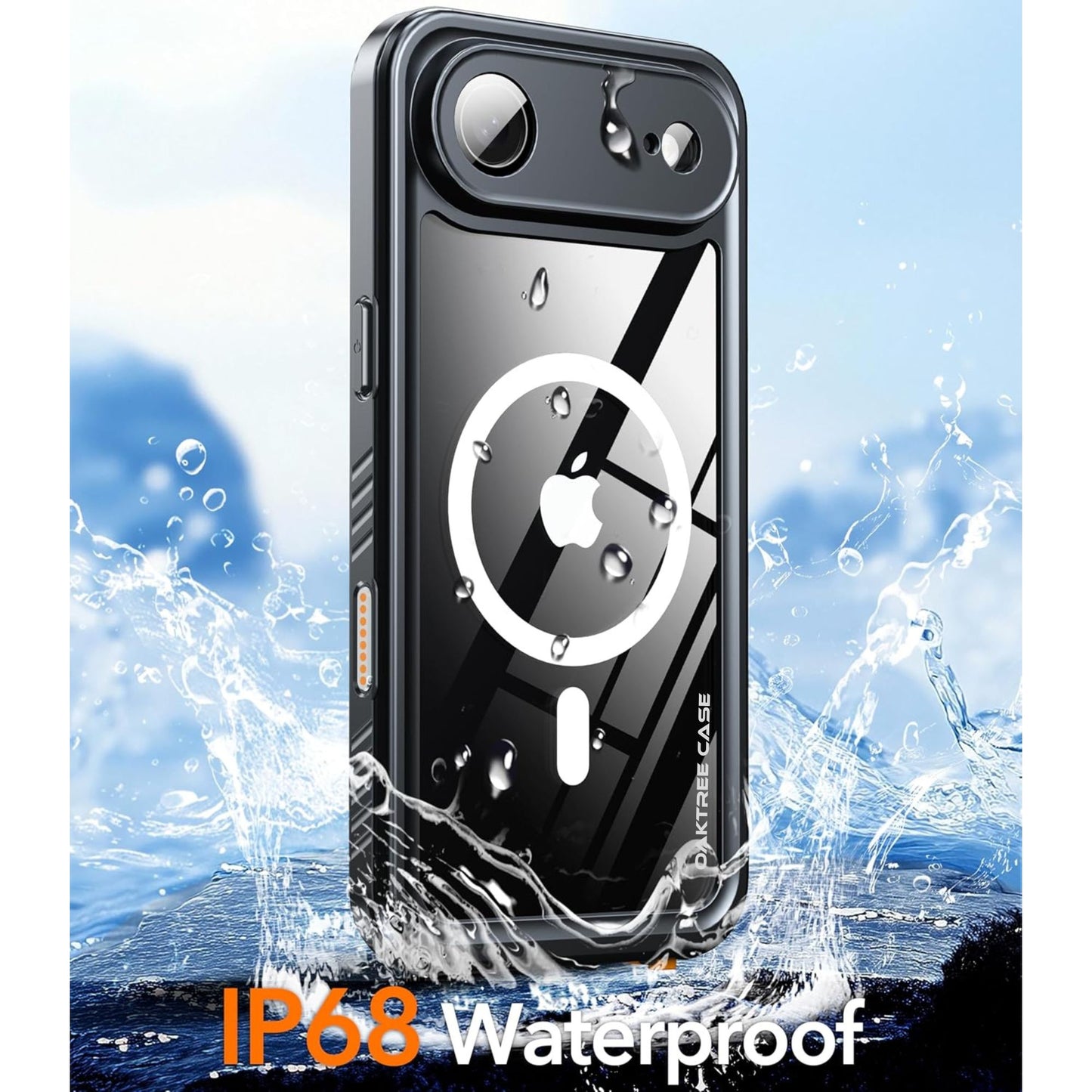 OAKTREE iPhone 17 AIR Waterproof Case – Full-Body 360° Shockproof MagSafe Cover with HD Screen Protector