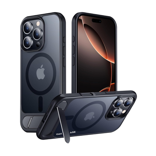 OAKTREE Magnetic Case for iPhone 16 Pro Max – MagSafe, Kickstand, Drop-Proof & Sleek Matte Finish