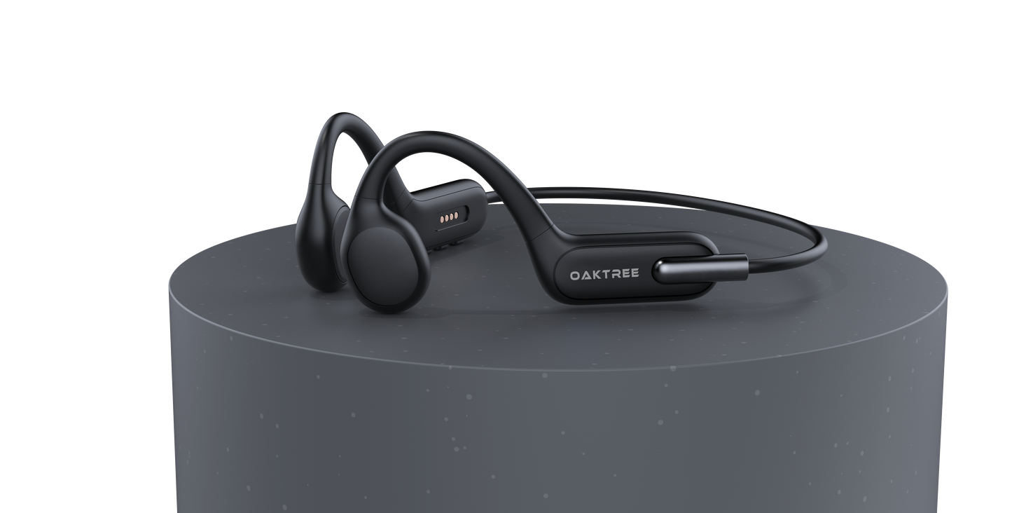 OAKTREE Waterproof Bone Conduction Headphone with Built-in 32G Music Player, Bluetooth 5.3 & Built in Mic