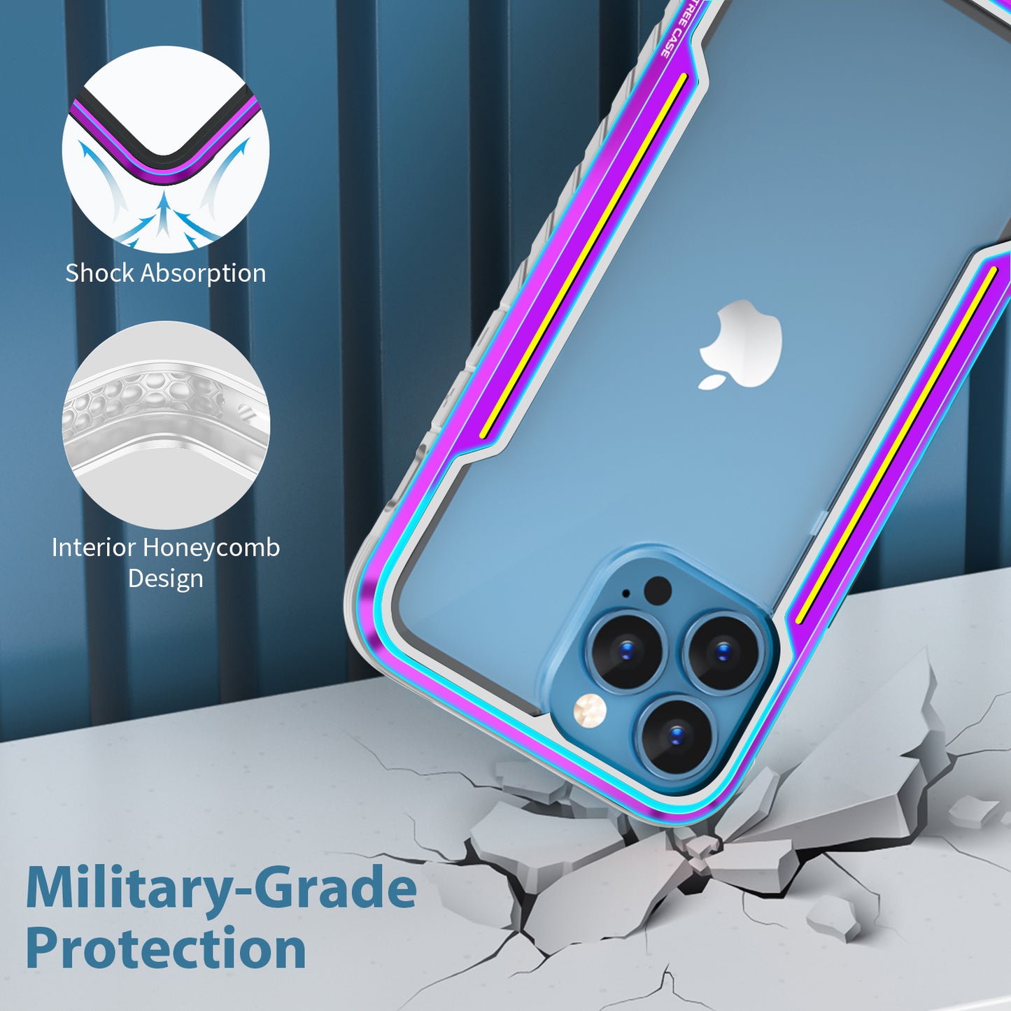 OAKTREE iPhone 13 Pro Max 6.7"  Defender Shockproof Heavy-Duty Protective Case