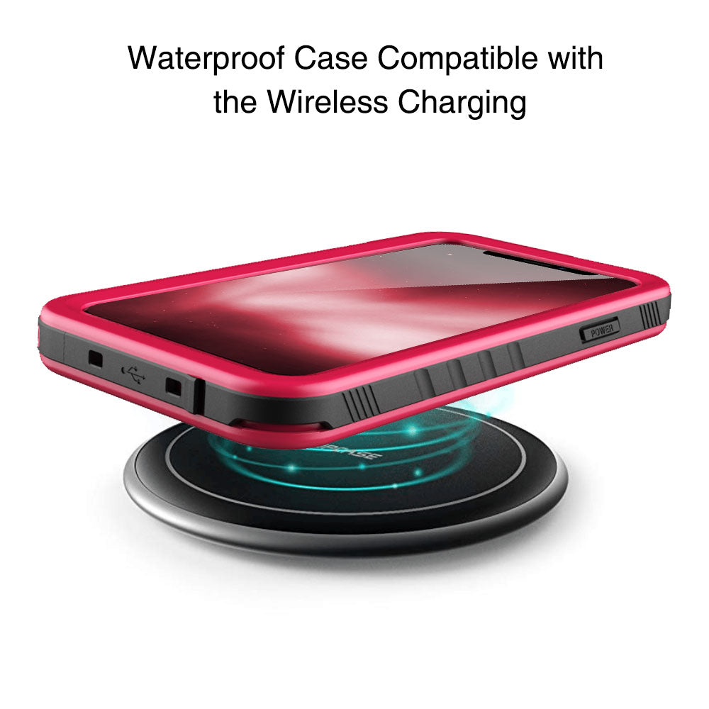 OAKTREE Waterproof Shockproof Rugged Case for iPhone Xs /X - Pink